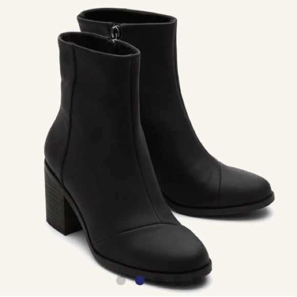 Toms Midnight Black Heeled Boots - Picture 3 of 9